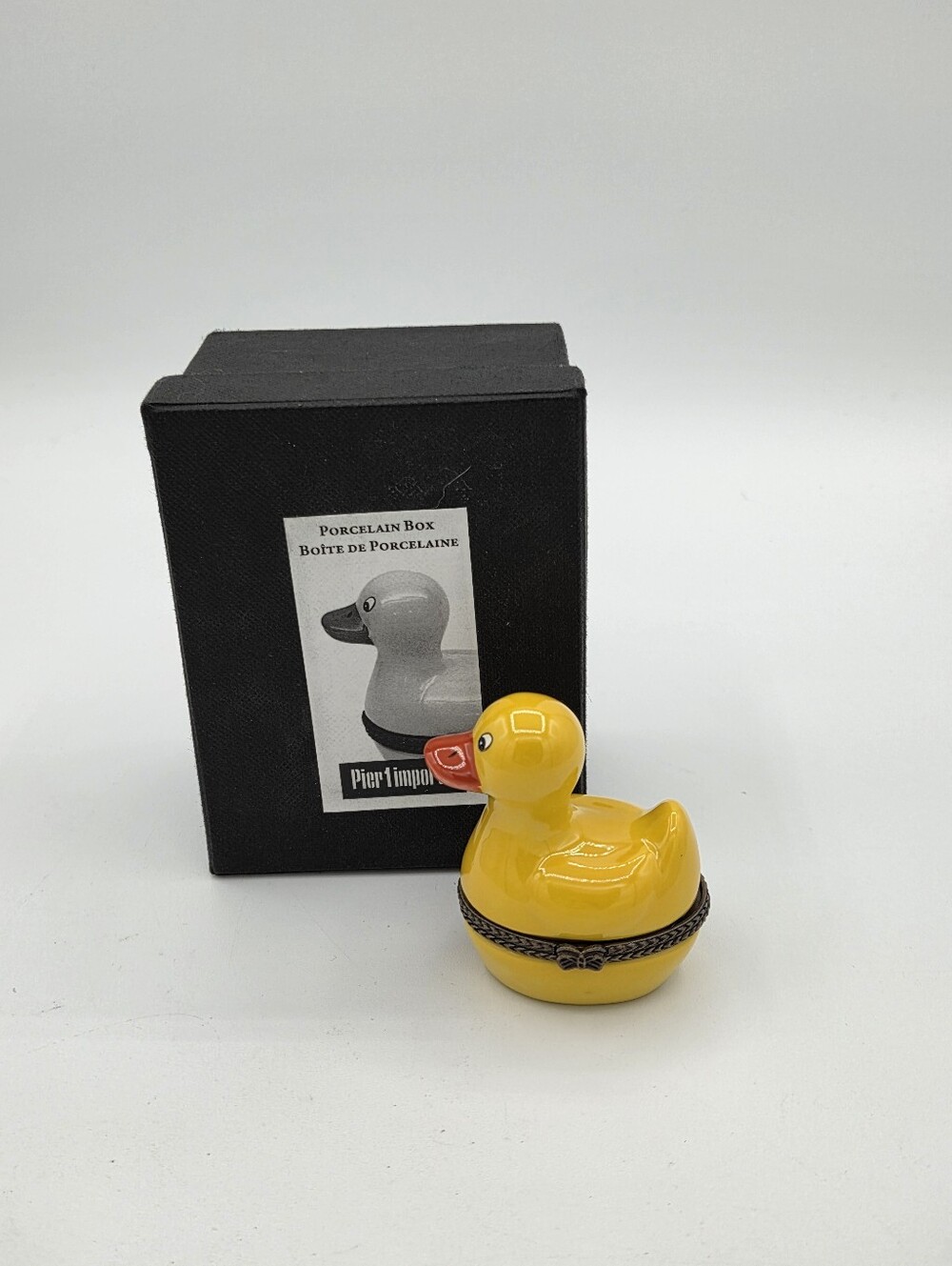 Yellow Rubber Duck Hinged Trinket Box Pier 1